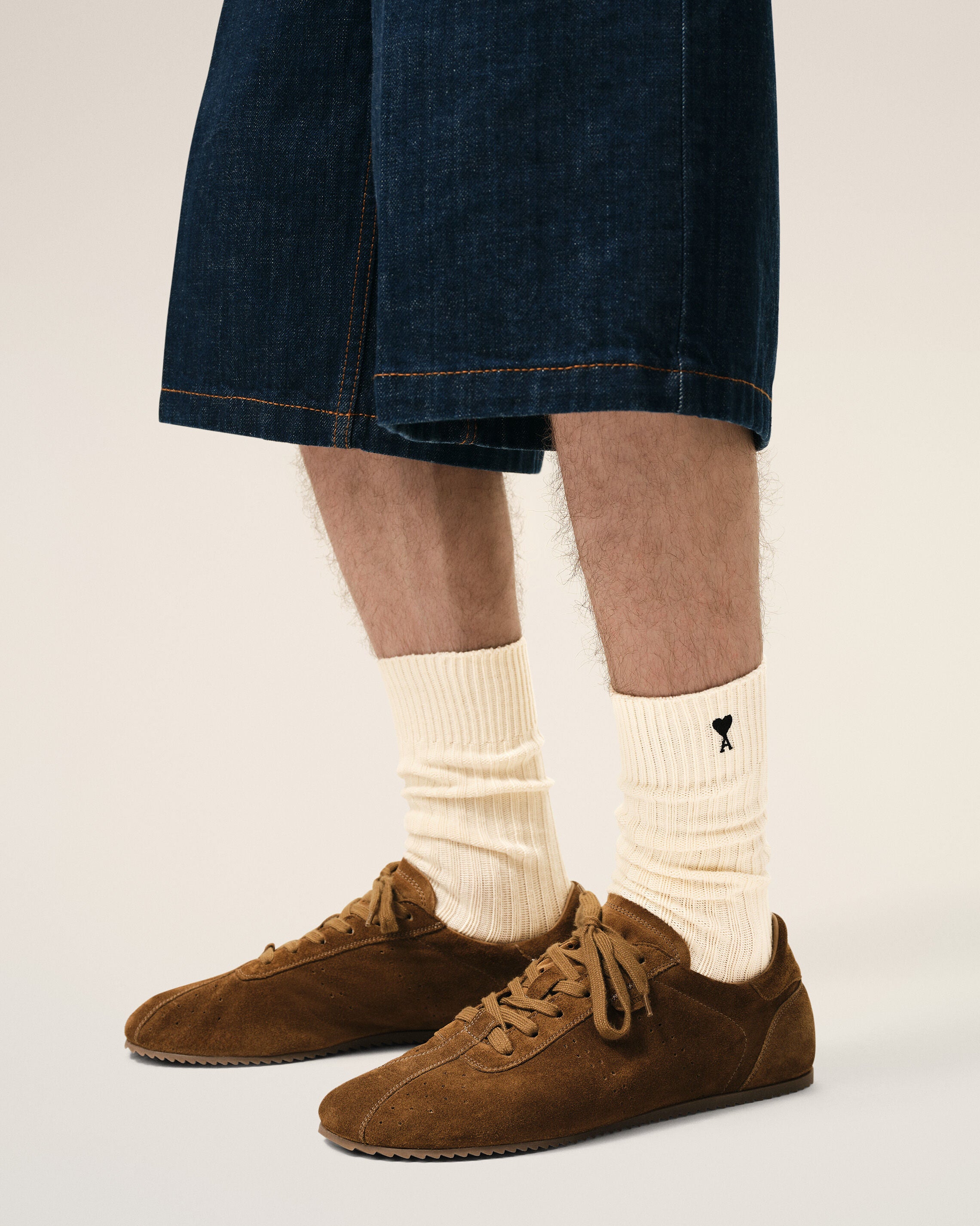 OFF VIT/GRÅ/BLACK OFF VIT Kotton Trepack Svarta Ami De Coeur-Sockor | Ami Paris