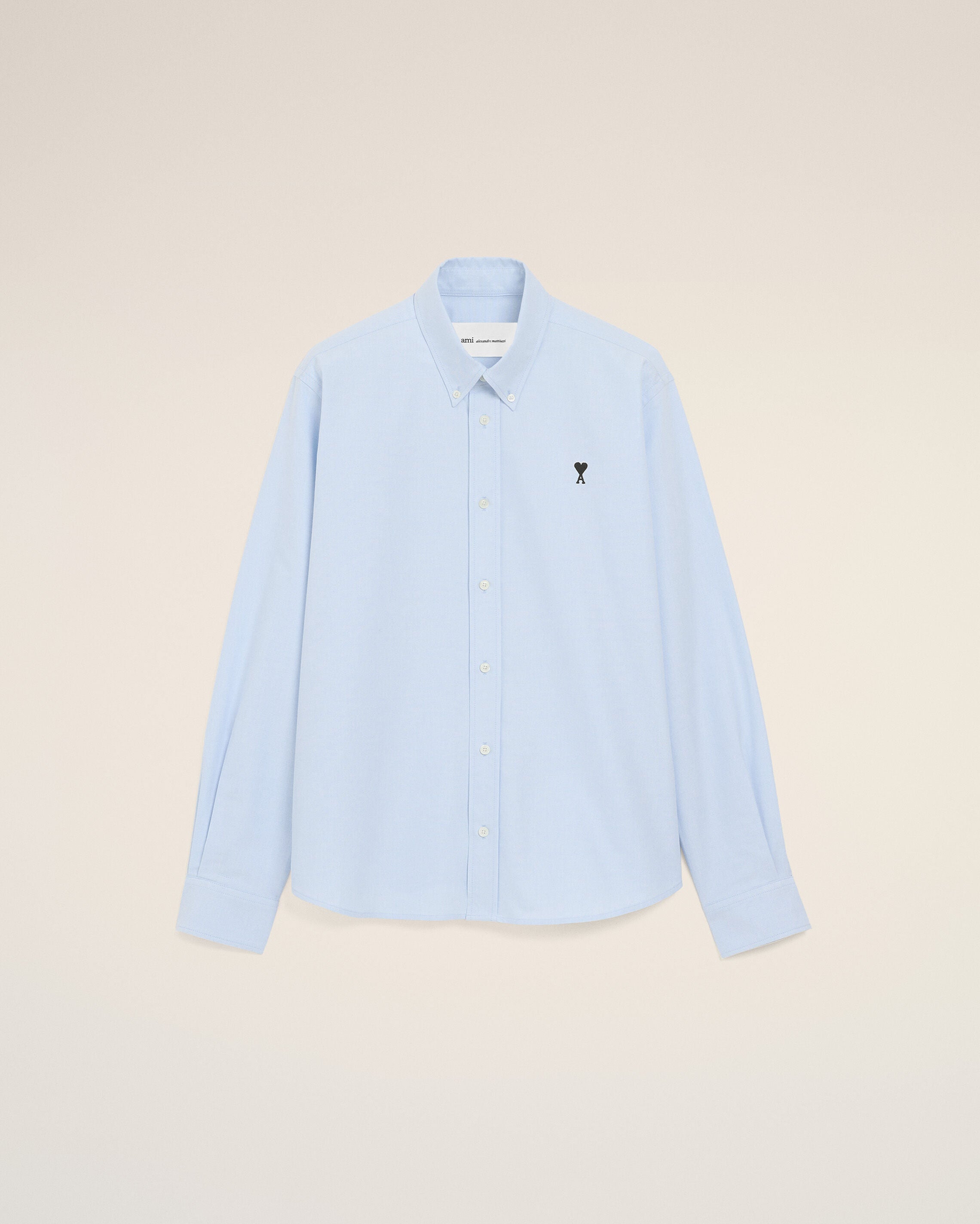 HÖGKULOR BLÅ KOTTON BUTTON DOWN AMI DE COEUR-SHIRT | AMI PARIS