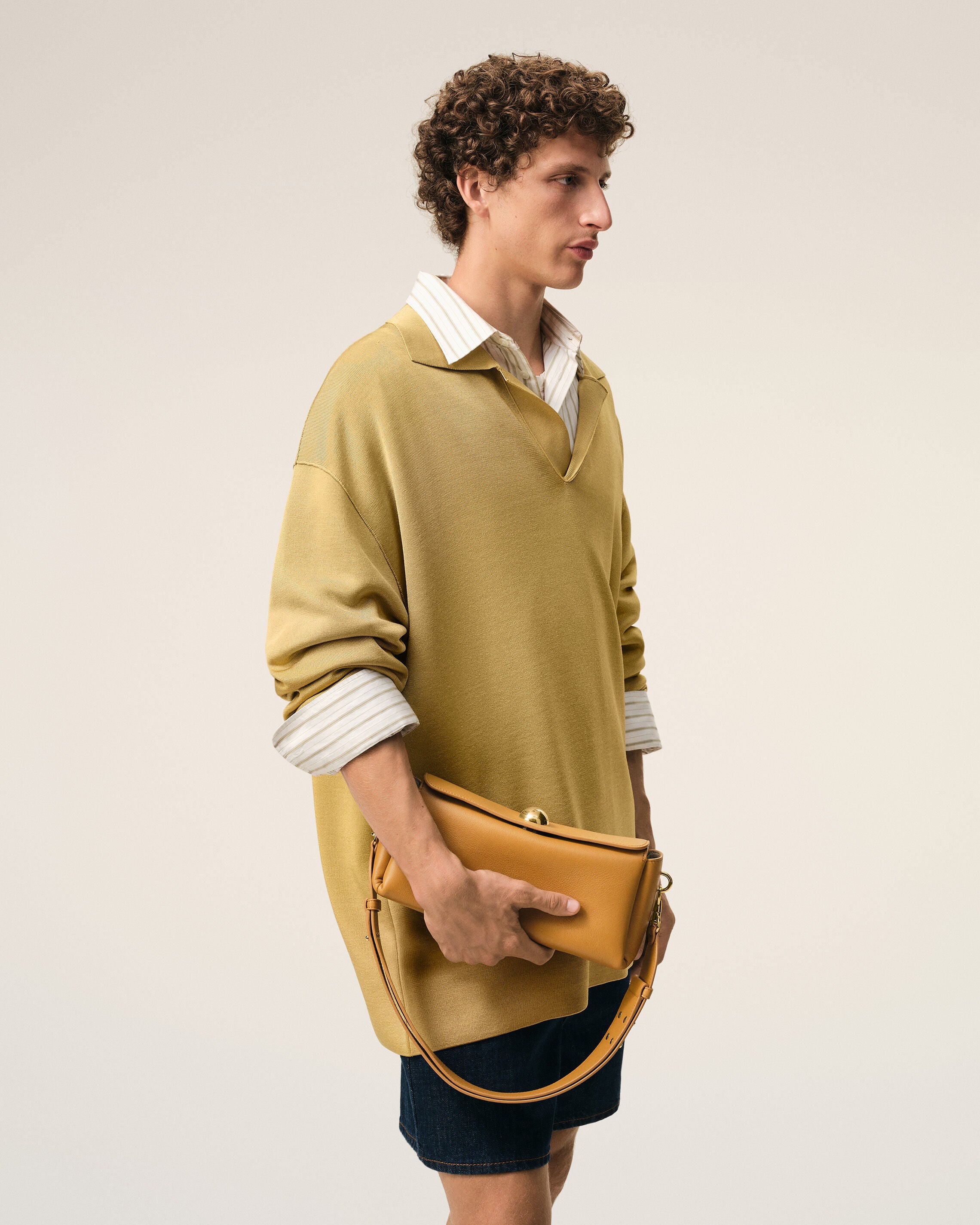 HONEY Guld Käk Leather Carrousel Bag | Ami Paris