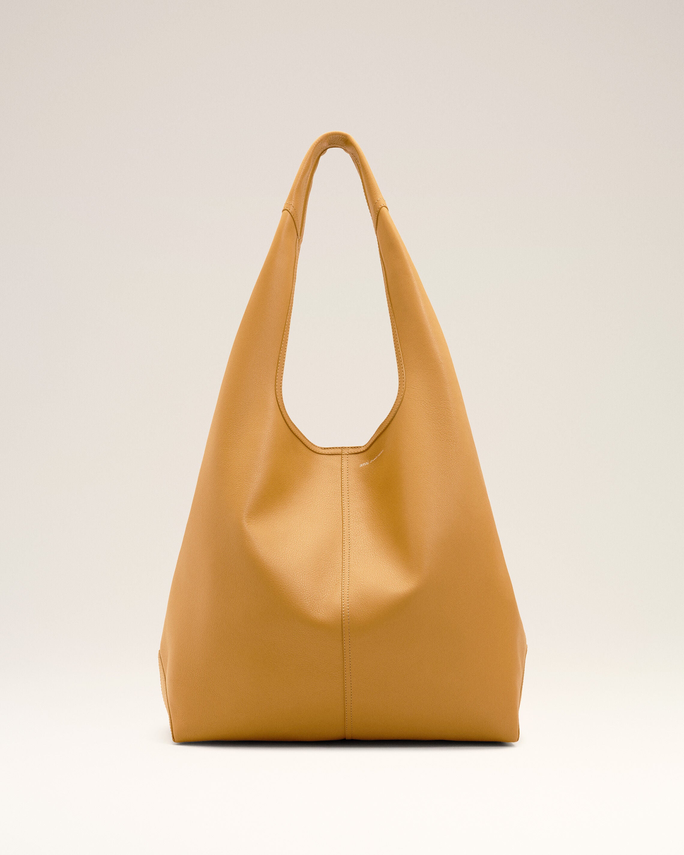 HONEY Guld Taurillonläder Etienne Hobo-Handväska | Ami Paris