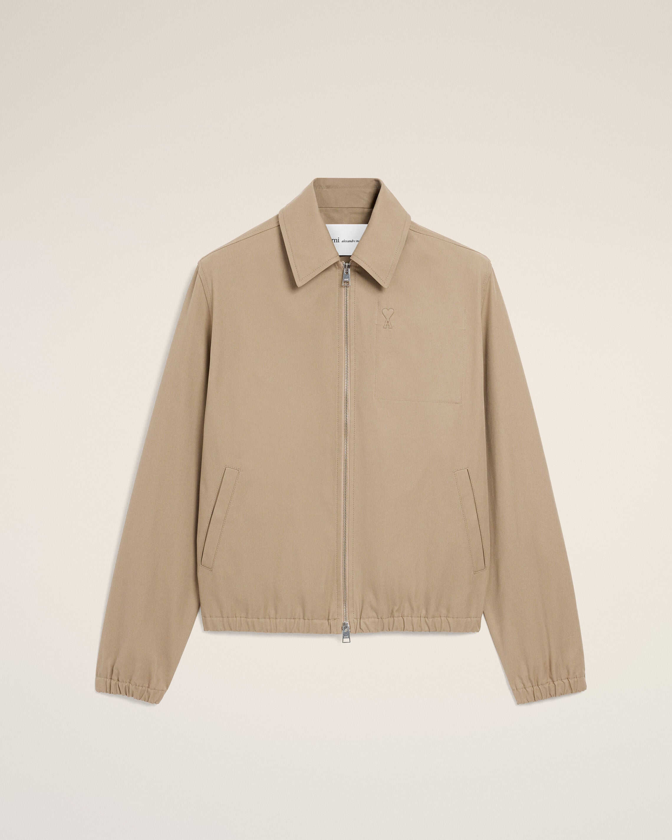 TAUPE BEIGE Beige bomull Ami De Cœur snärtad jacka | Ami Paris
